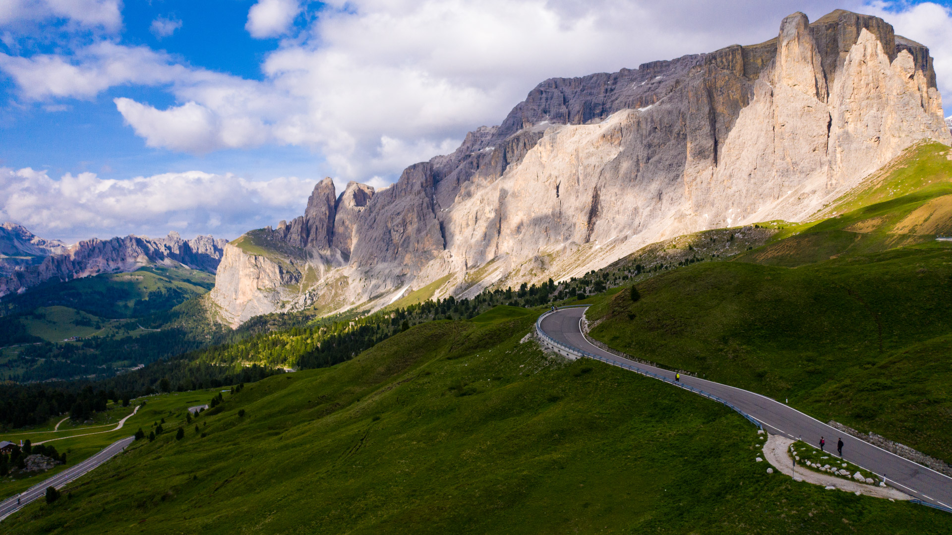 Die letzten Meter im Anstieg zum Giau-Pass