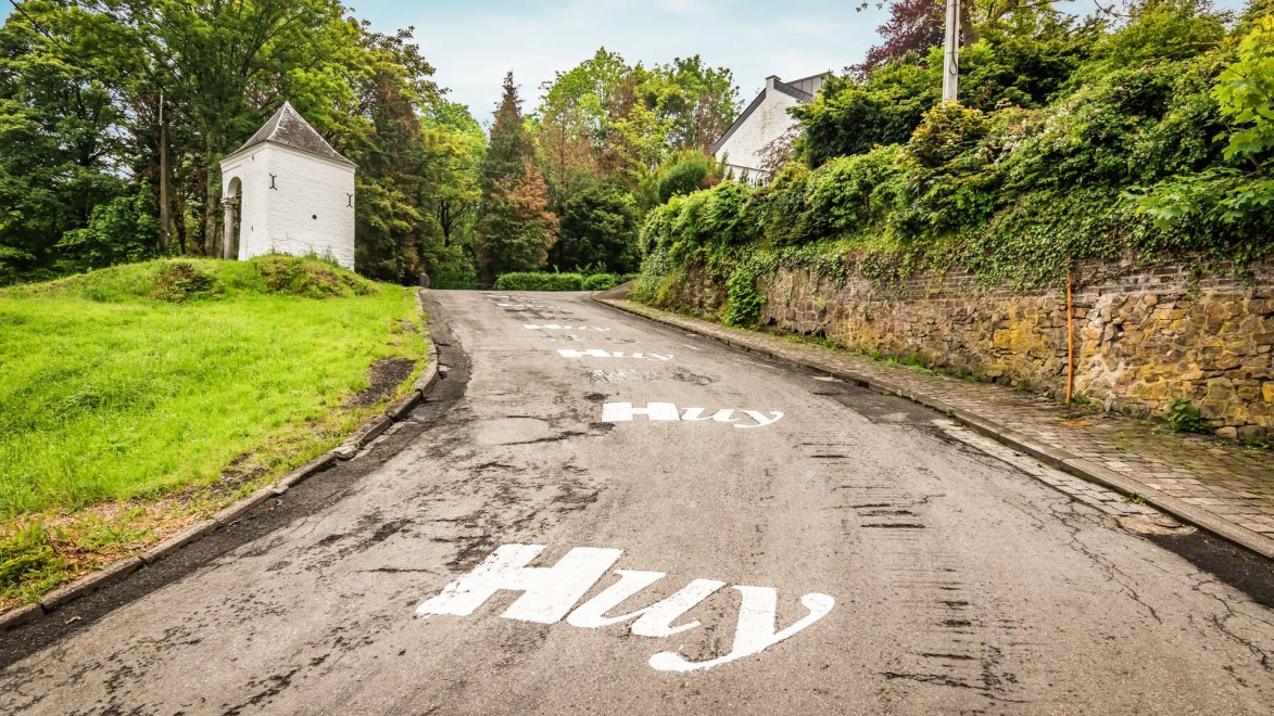 Die Mur Huy, Scharfrichter sowie Schlussteigung des Rennradrennens Flèche Wallonne