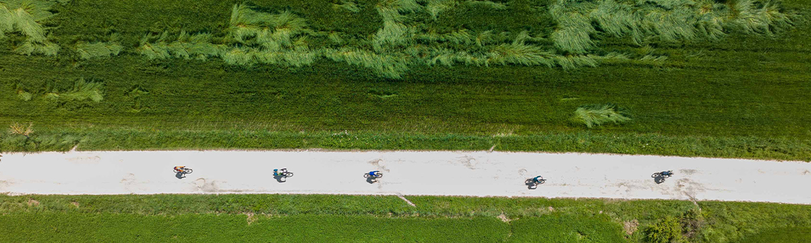 gravel toskana Blick aus der Vogelperspektive